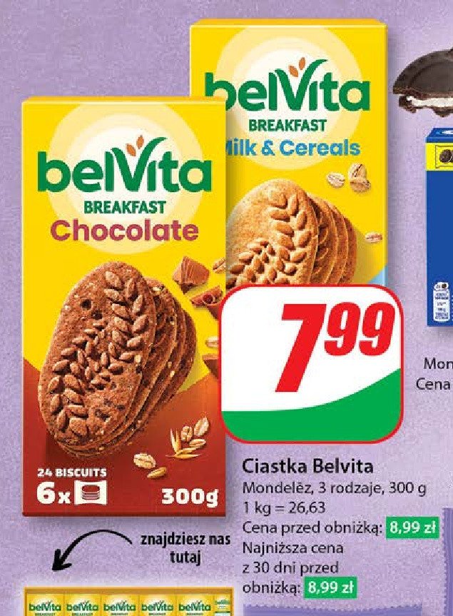 Ciastka 5 zbóż i mleko Belvita promocja