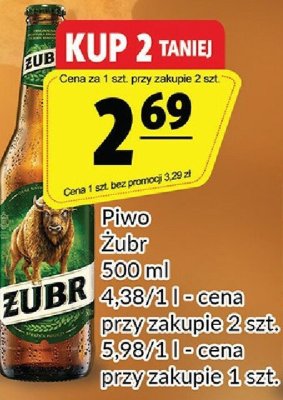 Piwo Żubr 500 ml promocja w Prim Market