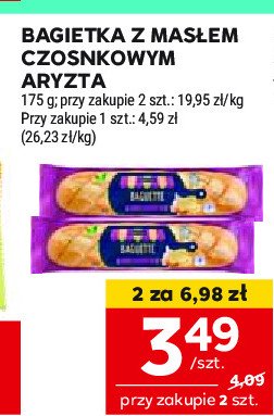 Bagietka z masłem czosnkowym Aryzta promocja