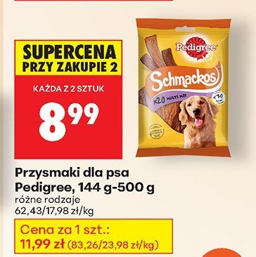 Przysmaki dla psa Pedigree Schmackos promocja w Biedronka