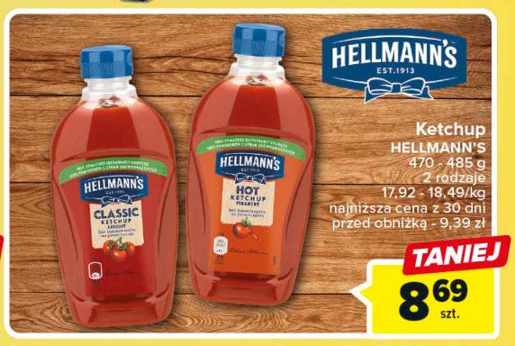 Ketchup łagodny Hellmann's promocja