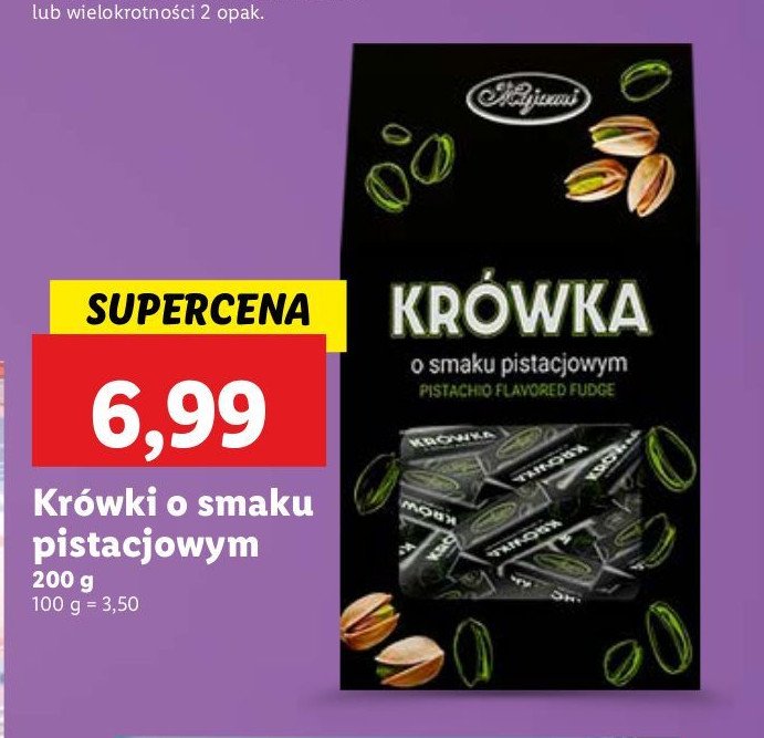 Krówki pistajcowe promocja