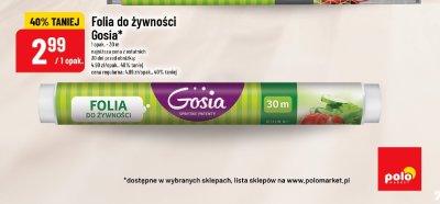 Folia do żywności Gosia promocja w POLOmarket