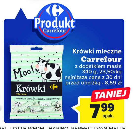 Krówki mleczne Carrefour promocja