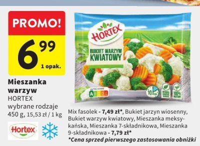 Mieszanka warzyw HORTEX wybrane rodzaje promocja w Intermarche