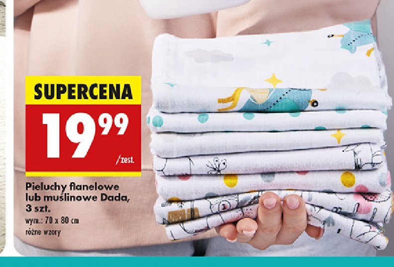 Pieluchy muślinowe 70 x 80 cm Dada promocja