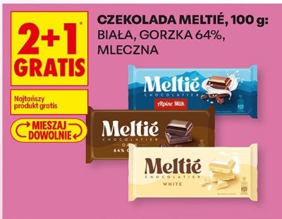 Czekolada Meltié biała, 100 g promocja w Biedronka