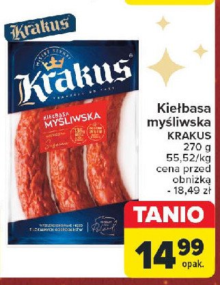 Kiełbasa myśliwska Krakus animex promocja