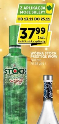 Wódka Stock Prestige WOW promocja w Groszek