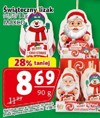 Świąteczny lizak promocja w Prim Market