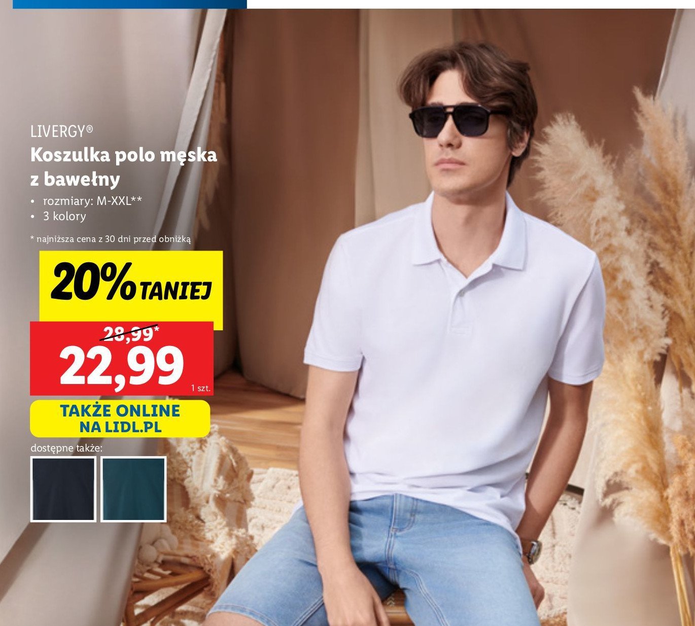 Koszulka polo m-xxl Livergy promocja