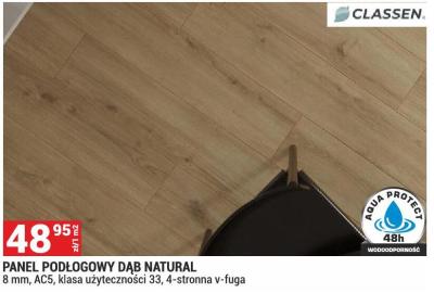 Panel podłogowy Dąb Natural promocja w Merkury Market