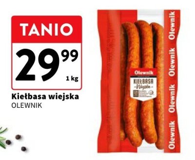 Kiełbasa wiejska OLEWNIK promocja w Intermarche