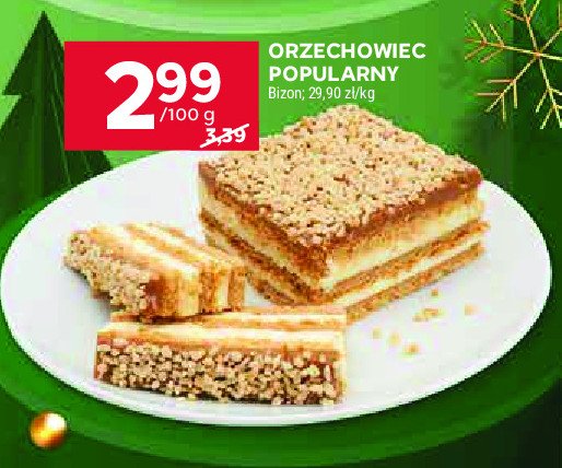 Ciasto orzechowiec Bizon promocja w Stokrotka