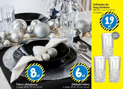 Talerz obiadowy z opalu promocja w Tedi