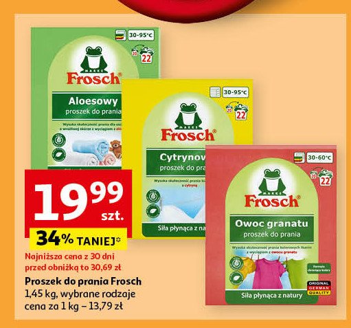 Proszek do prania cytrynowy Frosch promocja