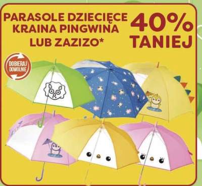 Parasolka dziecięca Kraina Pingwina lub Zazizo promocja w POLOmarket