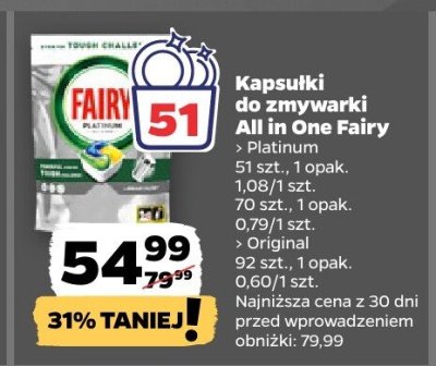 Kapsułki do zmywarki All in One Original promocja w Netto