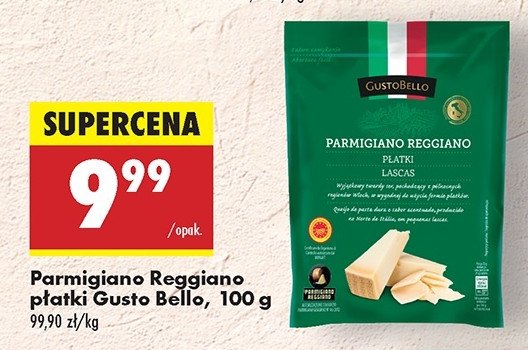 Ser parmigiano reggiano Gustobello promocja w Biedronka