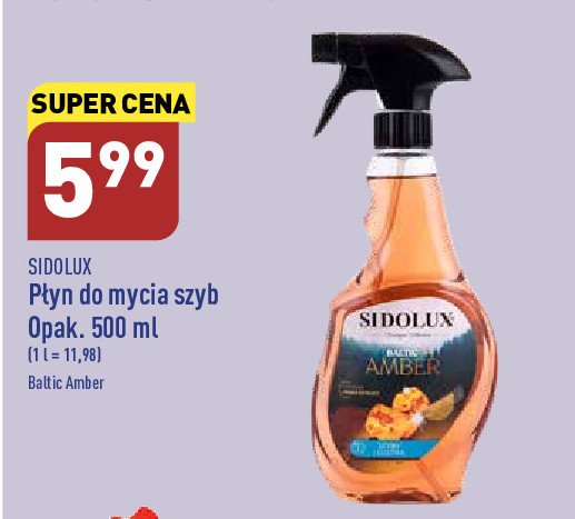 Spray do szyb Sidolux baltic amber promocja