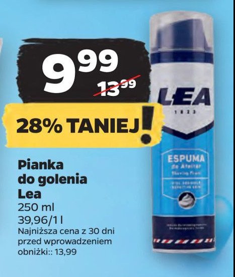 Pianka do golenia LEA promocja