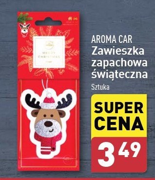 Zawieszka zapachowa merry christmas Aroma car promocja w Aldi