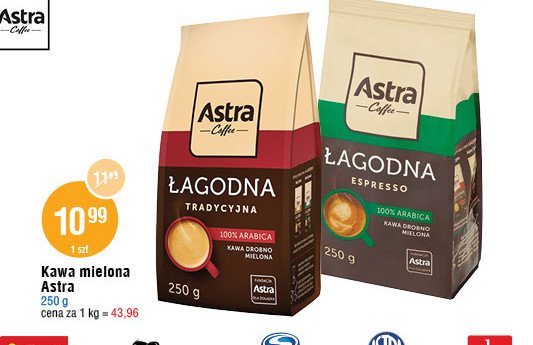 Kawa Astra łagodna intensywny smak espresso Astra caffee promocja