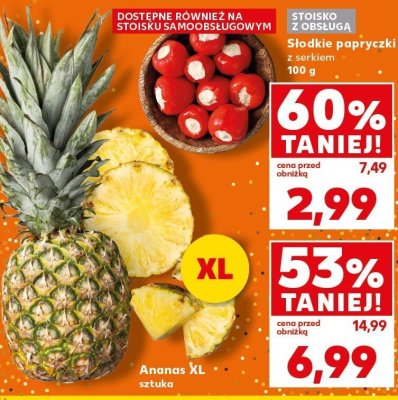 Słodkie papryczki z serkiem promocja w Kaufland