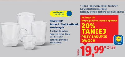 Szklanki termiczne zestaw 3 szt. promocja w Lidl