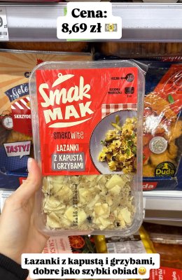 Łazanki z kapustą i grzybami  promocja w Dino