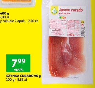 Szynka jamon curado Podniesiony kciuk promocja