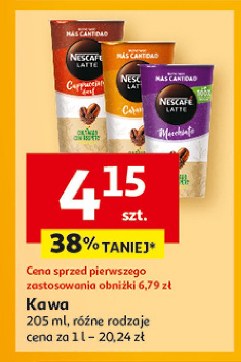 Napój mleczno-kawowy orzechowy Nescafe latte promocja