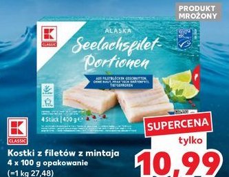 Kostki z filetów mintaja K-classic promocja