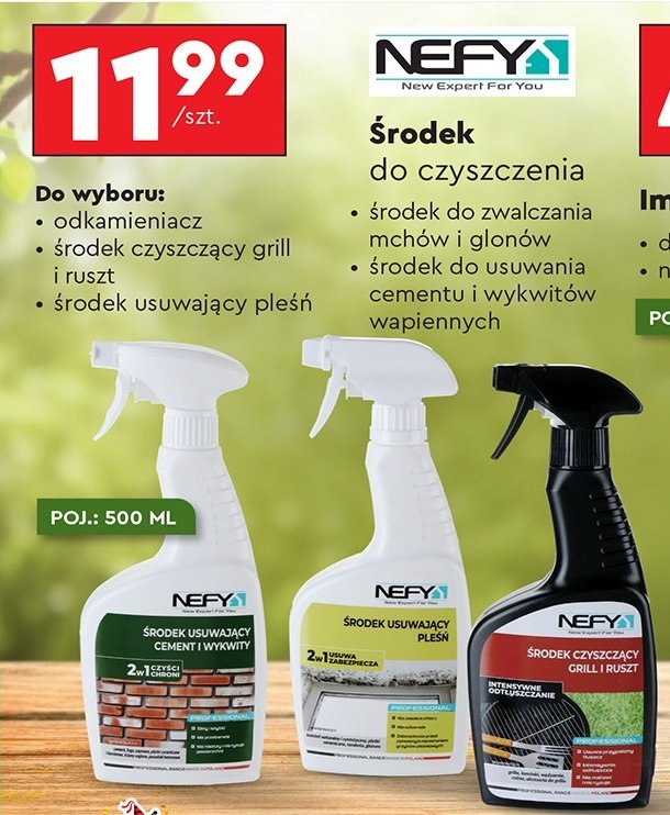 Środek czyszczący pleśń Nefy promocja