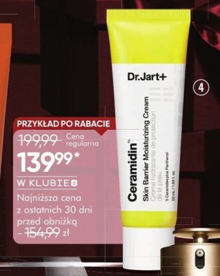 Krem DR.JART+ CERAMIDIN™ SKIN BARRIER nawilżający z ceramidami promocja w Super-Pharm