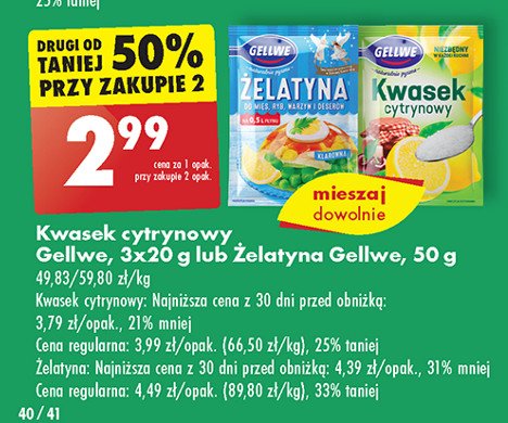 Kwas cytrynowy Gellwe promocja