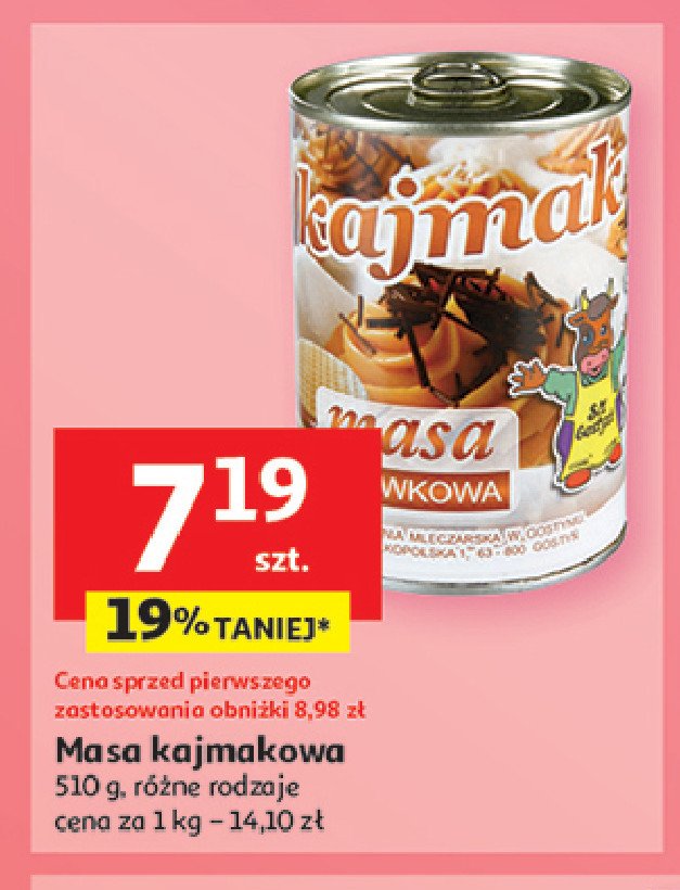 Masa kr贸wkowa kajmak Gosty艅 promocja