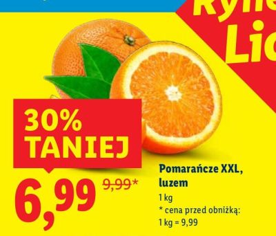 Pomarańcze XXL, luzem promocja w Lidl