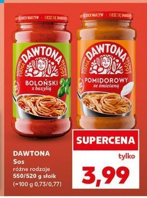 Sos boloński z bazylią Dawtona promocja w Kaufland