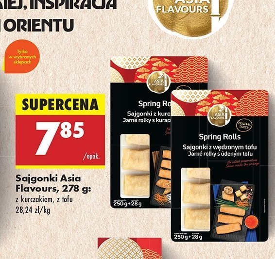 Sajgonki z kurczakiem Asia flavours promocja w Biedronka