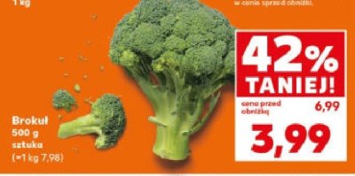 Brokuł 1 szt. promocja w Kaufland