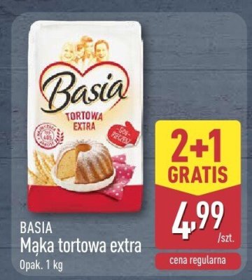 Mąka tortowa extra BASIA promocja w Aldi