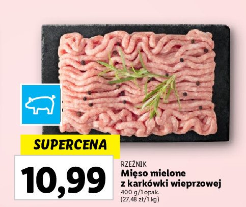 Mięso mielone wieprozwe z karkówki Rzeźnik codzienna dostawa promocja