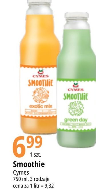 Smoothie green day Cymes smoothie promocja