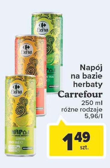Napój lemon Carrefour extra promocja
