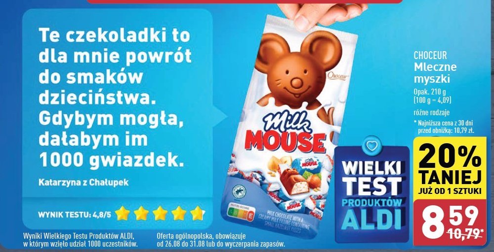 Batoniki mleczne promocja