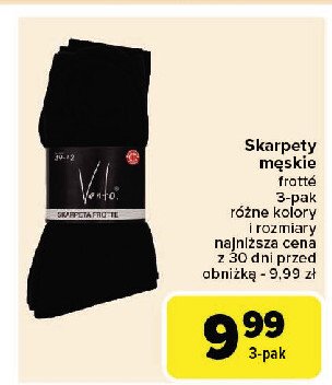 Skarpety męskie frotte promocja w Carrefour