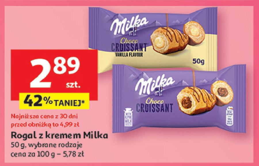 Rogal kakaowy Milka promocja w Auchan