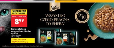 Karma dla kota w saszetkach Sheba, 4x85 g promocja w Biedronka