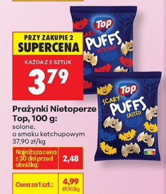 Prażynki Nietoperze solone promocja w Biedronka